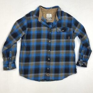 Legendary Whitetails Mens Heavyweight Flannel XL Blue Original Buck Camp